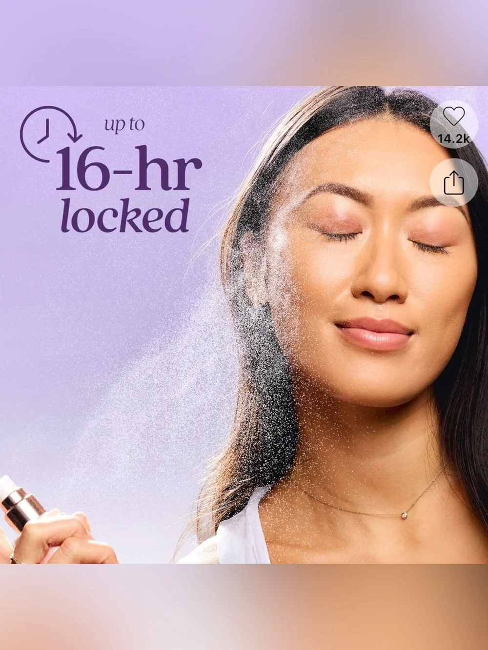 Tarte life lock waterproof setting spray